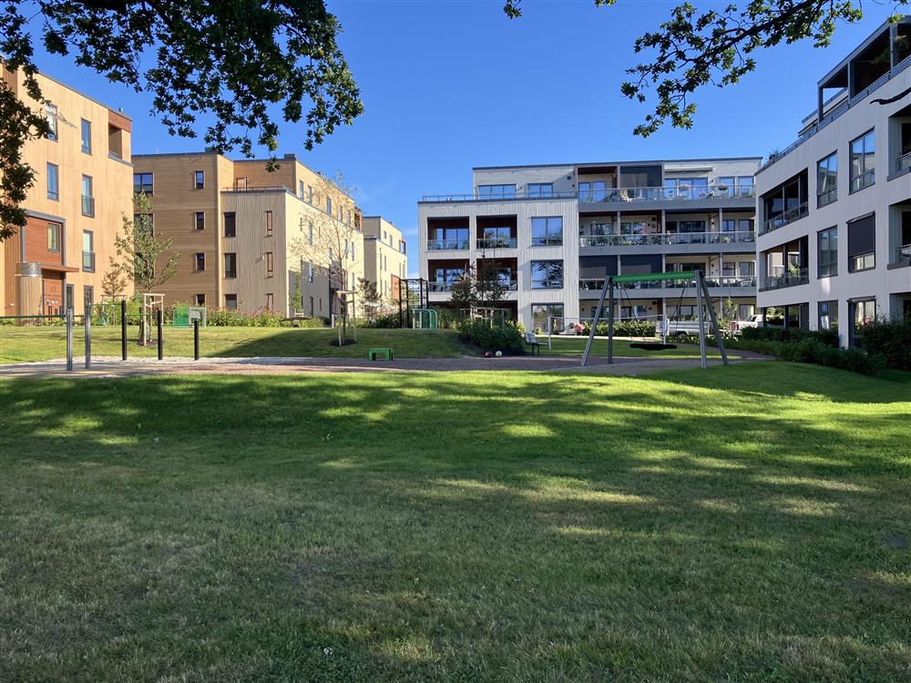 Lekeplassen på Grindløkka. - Klikk for stort bilde