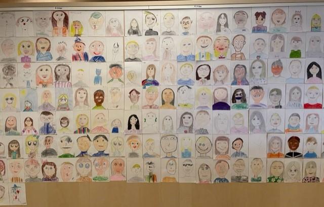 Portretter av elever fra Labakken skole - Klikk for stort bilde