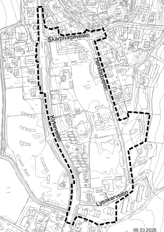 Kart - Herstadløkka. - Klikk for stort bilde