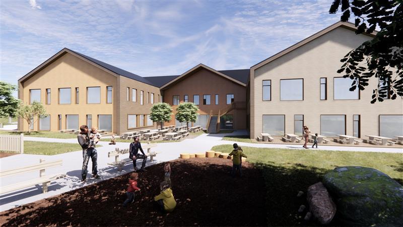 Nye Vestskogen barnehage - Klikk for stort bilde