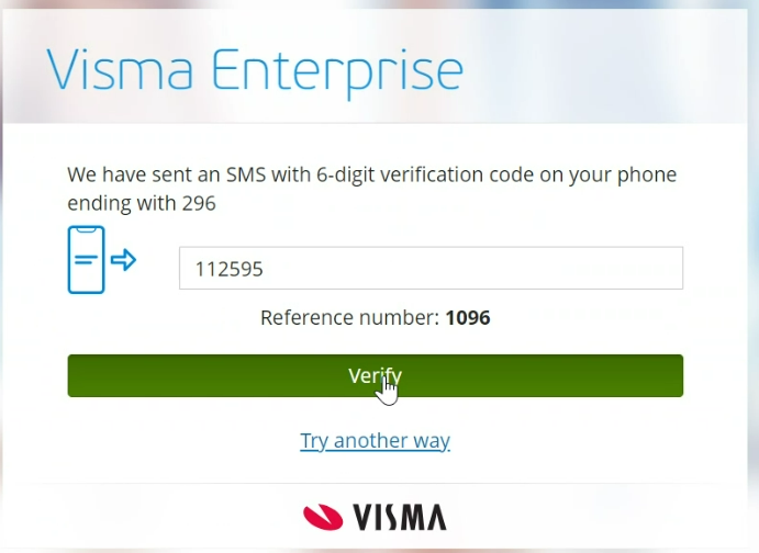 Skjermbilde av Visma Enterprise Plus. - Klikk for stort bilde