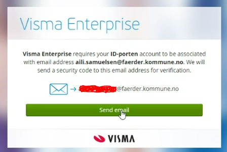 Skjermbilde av Visma Enterprise Plus. - Klikk for stort bilde