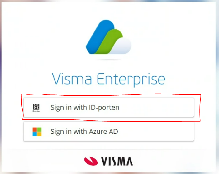 Skjermbilde av Visma Enterprise Plus. - Klikk for stort bilde